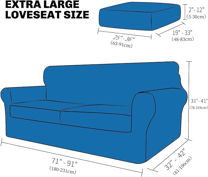 XINEAGE New 3 Pieces Couch Covers - Image 2