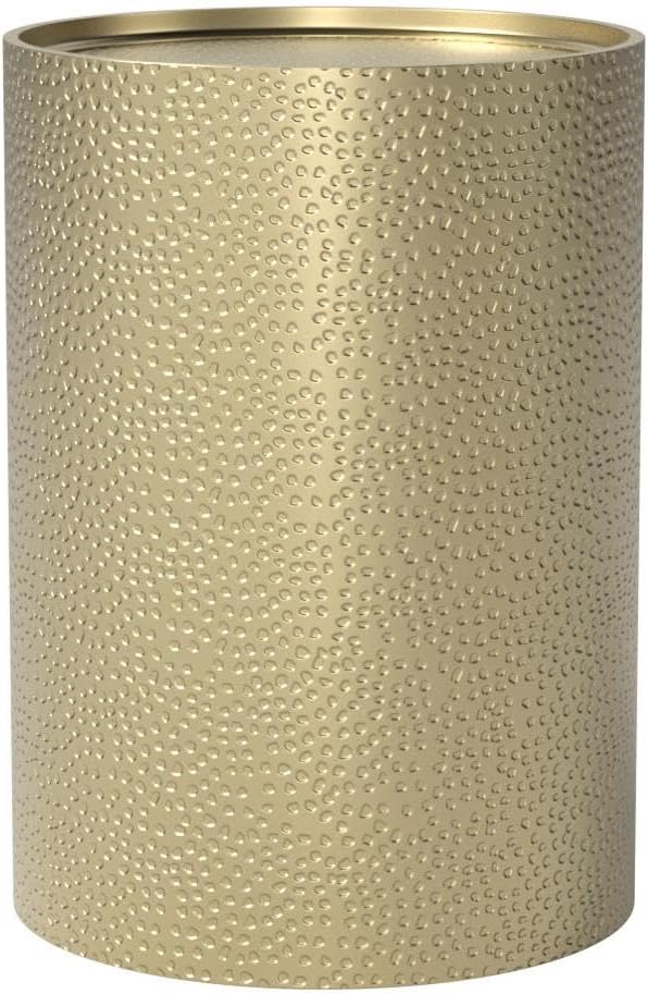 Christopher Knight Home Kaylee Modern Round Hammered Iron Accent Table (2 Pack) -Gold
