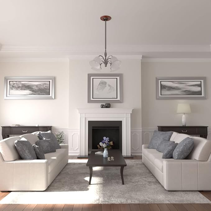 Ekena Millwork 12 1/2"OD x 3 7/8"ID x 3/4"P Bradford Fits Canopies up to 6 5/8" Ceiling Medallion, FireBrick