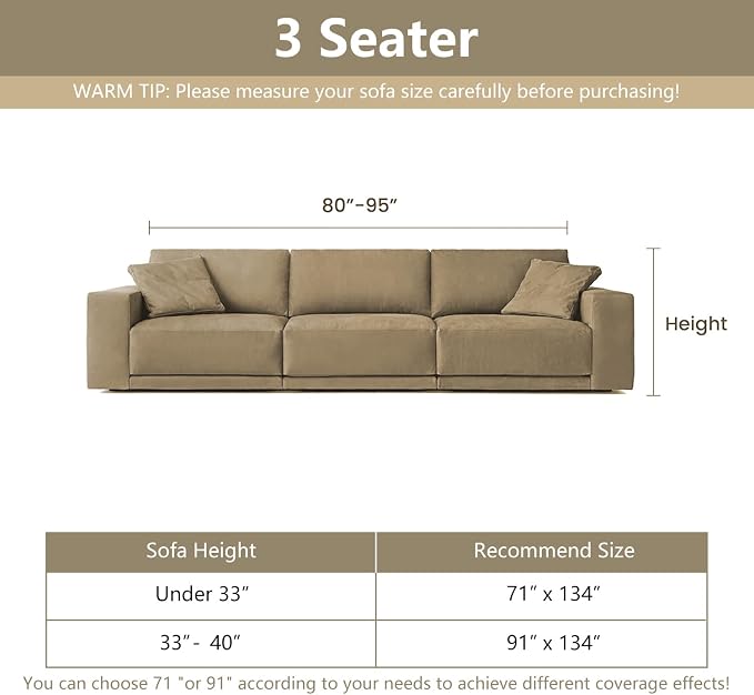 MYSKY HOME Boho Couch Cover Charcoal Gray Sofa Covers - Image 6