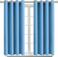 BGment Room Darkening Curtains 54 Inches Long - Grommet Thermal Insulated Drapes Window Treatment Curtains for Bedroom, 2 Panels, 52 x 54 Inch, Sky Blue