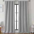 Simplebrand Silver Grey Blackout Curtains by Simplebrand
