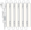 ASOKO Under Cabinet Led Light Plug in, Dimmable Daylight White 4000K, 6 Pack 12 inch Linkable Led Under Counter Lights 2500lm for Kitchen, Shelf, Workbench, Cupboard, Upgrade ETL Listed Plug 24V