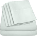 Queen Sheets Mint - 6 Piece 1500 Supreme Collection Fine Brushed Microfiber Deep Pocket Queen Sheet Set Bedding - 2 Extra Pillow Cases, Great Value, Queen, Mint