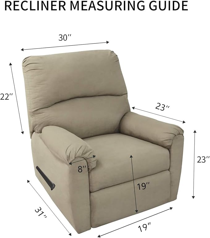 PureFit Reversible Recliner Chair Covers Couch Covers - Image 6