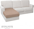 XINEAGE Chaise Cover for L Shaped Sofa, Sectional Couch Covers for Pets by XINEAGE