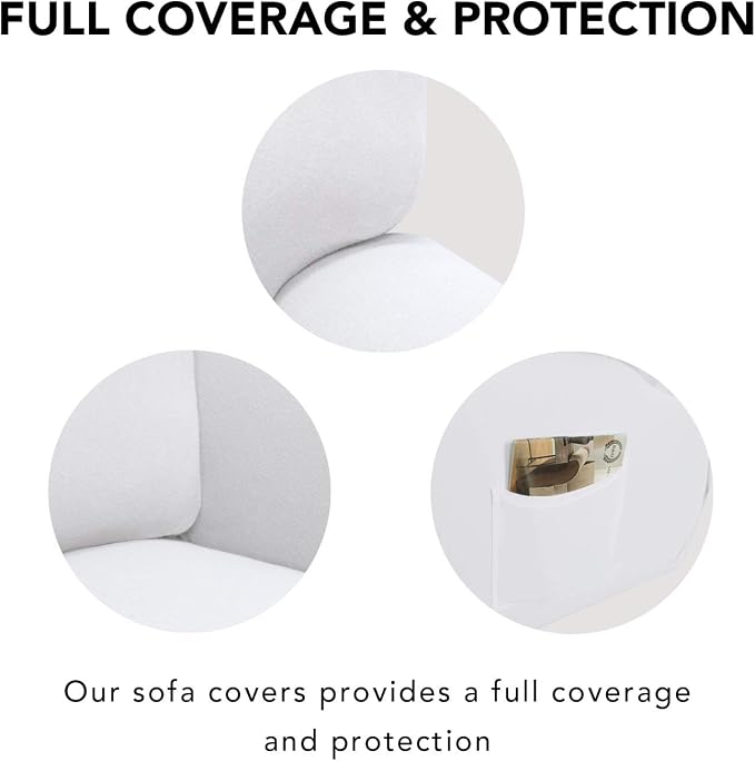 PureFit Stretc Recliner Chair Covers Fleece Soft Couch Covers - Image 3