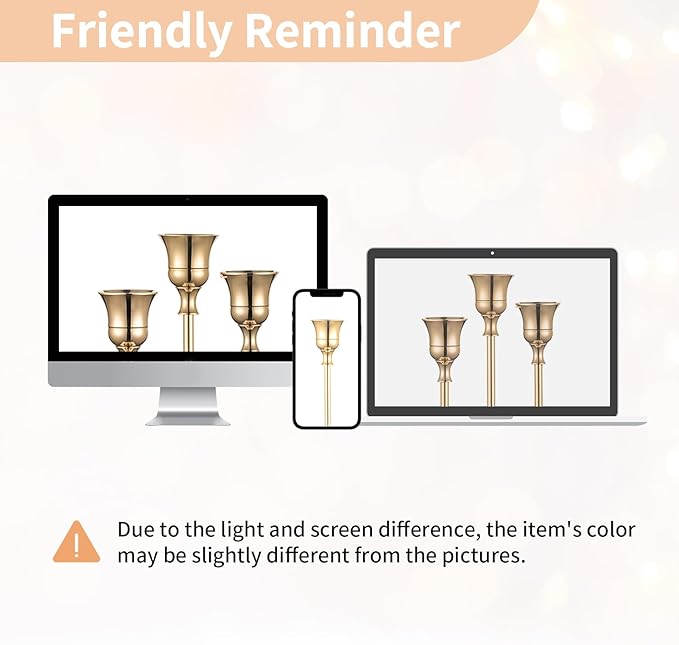 Nuptio Candlestick Candle Holders 15 Pcs Candle Stick Holder Gold Taper Candle Holder Candle Stand for Wedding Party Thanksgiving Halloween Birthday Mantel Baby Shower Table Centerpieces Decor