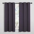 NICETOWN Greyish Purple Blackout Curtains 63 inches Length by NICETOWN