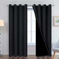 Yakamok Black 100% Blackout Curtains 96 Inches Long by Yakamok