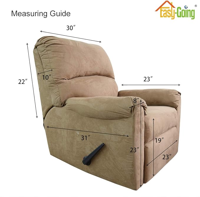 Easy-Going Reversible Couch Cover, Recliner 22 in, Wine/Beige | Machine - Image 7