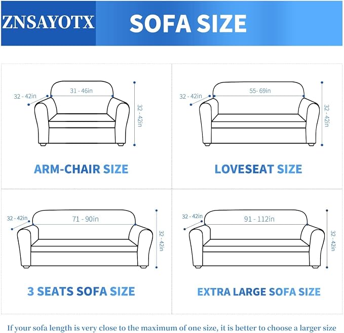 ZNSAYOTX 1 Piece Jacquard Couch Covers - Image 5