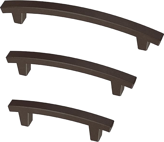 Franklin Brass (5-Pack) – Deep Bronze Cabinet Handles, 5-1/16 Inch Hole Center, Pulls for Drawers, Kitchen Cabinet Door, Dressers | Pierce