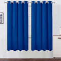 Blackout Curtains 66 x 72 Inch Long Royal Blue Curtains Set of 2 Panels Room by Lemomo