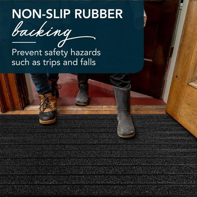 ubdyo Extra Durable Door Mat Outside Entrance | Dirt Trapping, Non-Slip Backing - Image 5