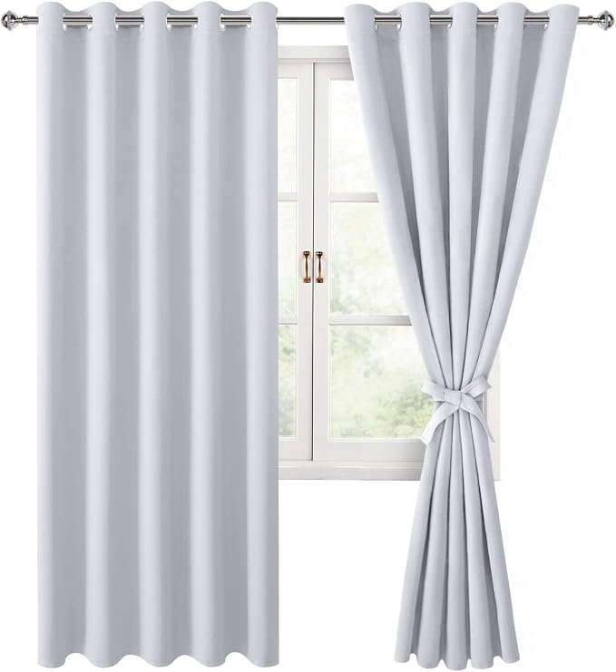 Blackout Curtains for Bedroom, 60 x 84 Inches Long, Window Curtains for Living by Hiasan