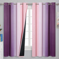 Pink and Purple Ombre Blackout Curtains by ESTELARTEXTILER