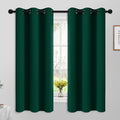 Yakamok Room Darkening Curtains 42x63 inch Length Dark Green-Living Room | 2 by Yakamok