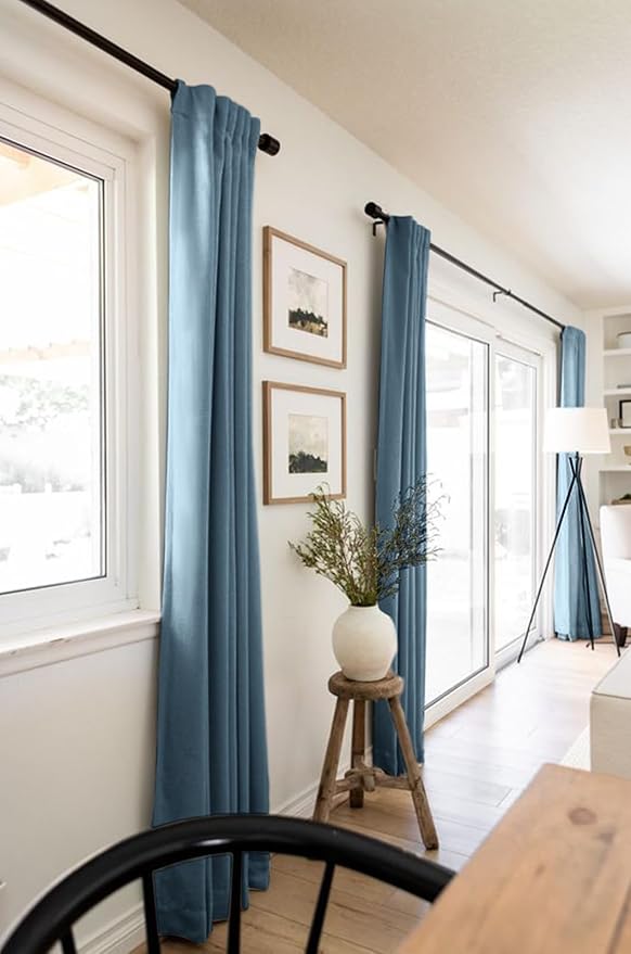 Faux Linen Total Blackout Curtains - Image 5