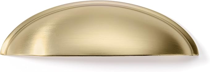 khtumeware 5 Pack 3-3/4" Drawer Pulls Champagne Bronze Cabinet Cup Pulls Kitchen Hardware Cabinet Handles Drawer Handles Knobs 3-3/4 inch Hole Center
