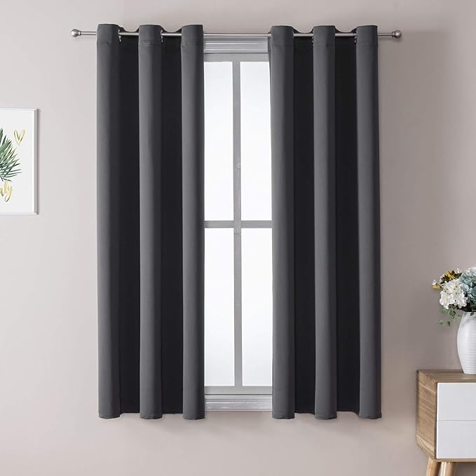 ChrisDowa Blackout Curtains for Bedroom and Living Room 48 Inches Long | 2 by ChrisDowa