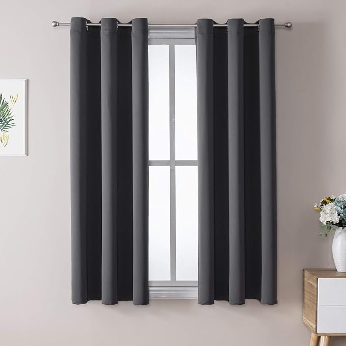 ChrisDowa Blackout Curtains for Bedroom and Living Room 40 Inches Long | 2 by ChrisDowa