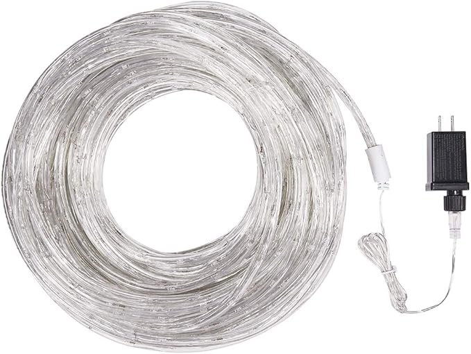 100 Feet 720 LED Rope Lights,2-Wire Low Voltage Waterproof Rope Lights Outdoor,Indoor Background Lighting Idear for Trees,Bridges,Eaves,Pool,Wedding Use(Warm White)