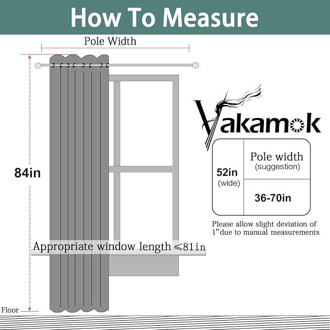 Yakamok Cream Blackout Curtains 84 Inches Long - Image 8