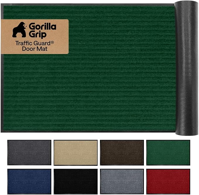 GORILLA GRIP Waterproof Traffic Guard Door Mat, Indoor Outdoor Heavy Duty by Unknown