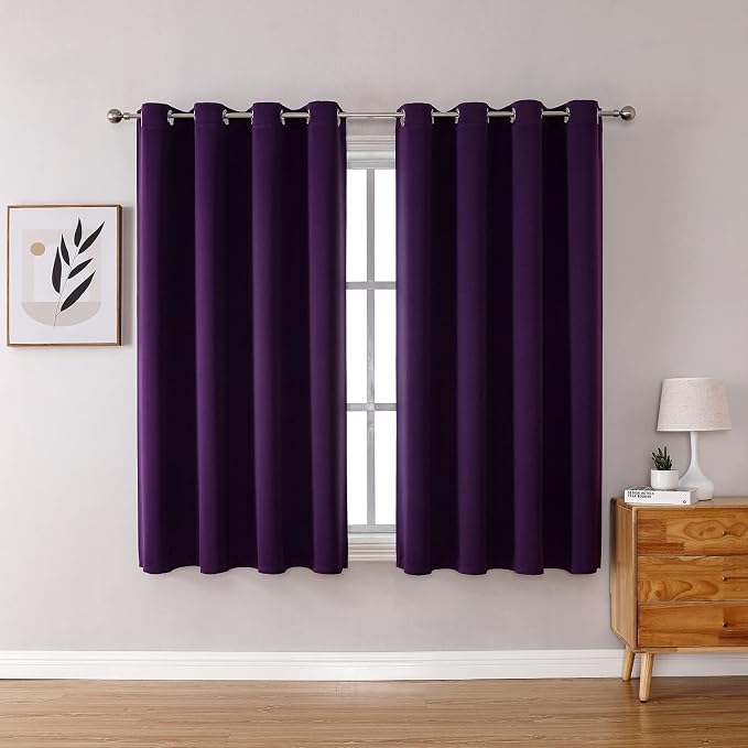 ChrisDowa Blackout Curtains for Bedroom and Living Room 63 Inches Long | 2 by ChrisDowa