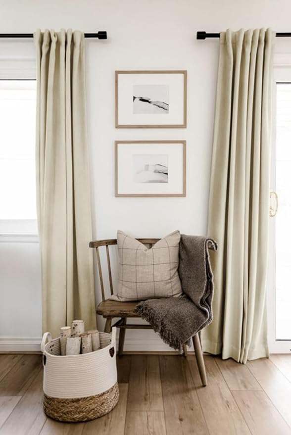 Faux Linen Total Blackout Curtains - Image 6