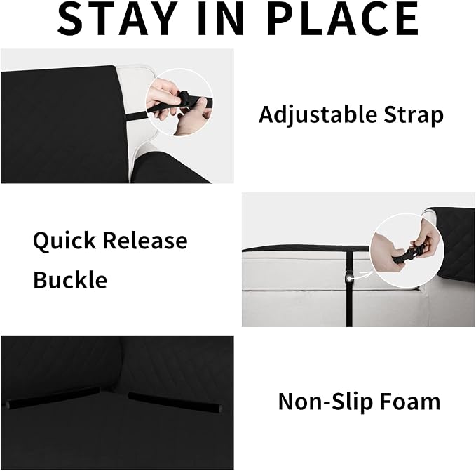 Easy-Going Reversible Couch Cover, Chaise Lounge, Water Resistant Furniture Mat - Image 3