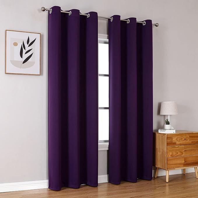ChrisDowa Blackout Curtains for Bedroom and Living Room 84 Inches Long | 2 - Image 6