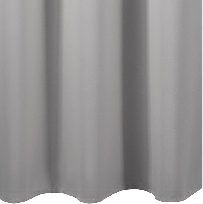 Blackout Curtains 52 x 90 Inch Long Light Grey Curtains Set of 2 Panels Room - Image 8