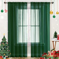 SpaceDresser Sheer Voile Window Treatment Rod Pocket Curtain Panels by SpaceDresser