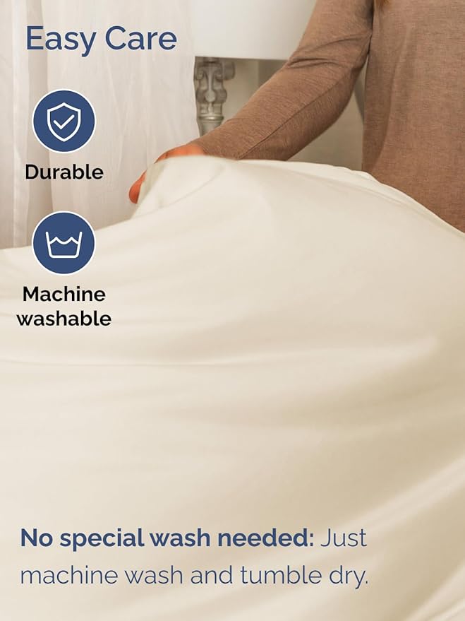Extra Deep King Sheet Set - 6 Piece Breathable & Cooling Sheets - Hotel Luxury Bed Sheets Set - Easy & Secure Fit - Soft, Wrinkle Free & Comfy Sheets Set - Off White Sheet Set with Extra Deep Pockets
