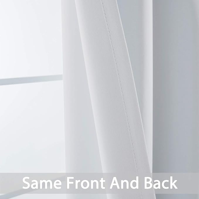 Yakamok Room Darkening Curtains 70x84 inch Greyish White-Living Room | 2 panels - Image 5