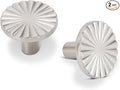 2 Pack Kitchen Cabinet Knobs Round Sunflower Dresser Knob Modern Drawer Hardware Cupboard Handles Furniture Knob for Bathroom Single Hole Knobs for Wardrobe Nickel TYH-BN-K2