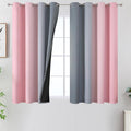 Pink and Grey Ombre Blackout Curtains by ESTELARTEXTILER