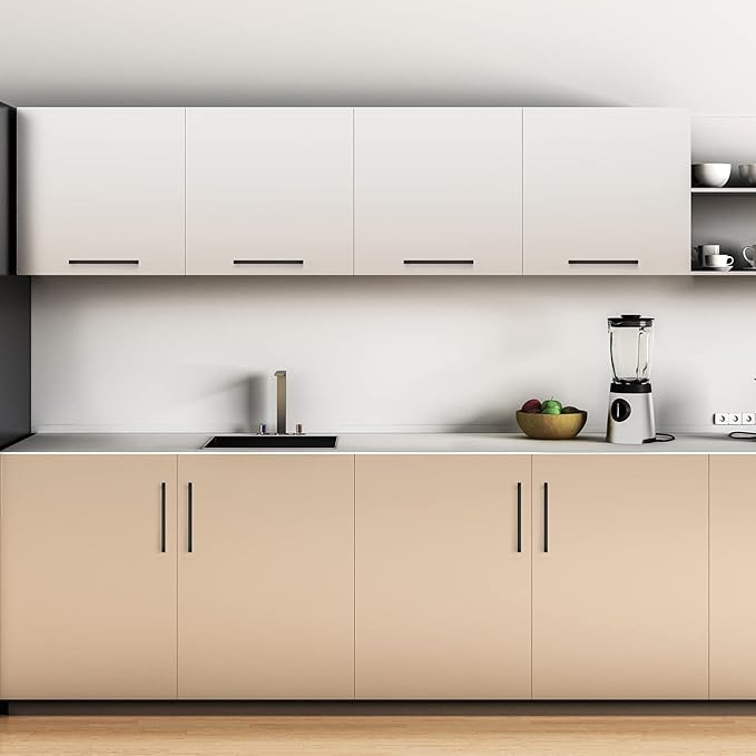 Ravinte 10 Pack 8-4/5 Inch Square Cabinet Handles - Matte Black Pulls for Kitchen Drawers and Cabinets - Hardware Handles