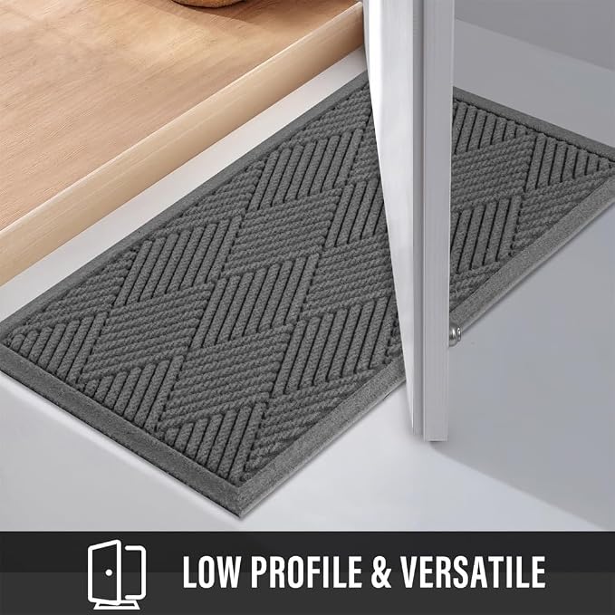 Sturdy Front Door Mat, Absorbent Muddy Dirt Resist Welcome Door Mats Outdoor - Image 6