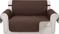 Reversible Loveseat Couch Sofa Covers, Chocolate | Loveseat Covers by LuxshareHome