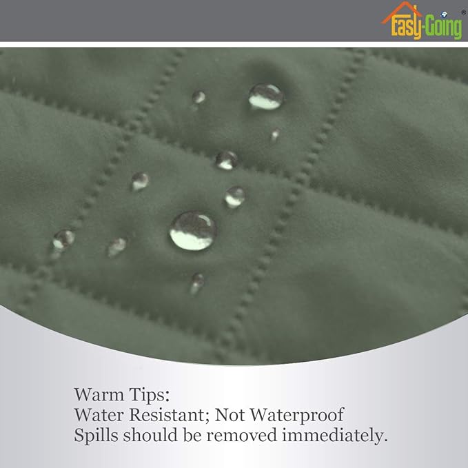 Easy-Going Reversible Couch Cover, Large Futon Sofa, Water Resistant Furniture - Image 5