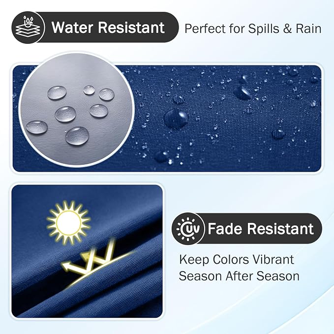 Waterproof Outdoor Cushion Covers, Stretch Patio Slipcovers | UV Resistant - Image 3