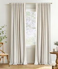 INOVADAY 100% Blackout Linen Curtains by INOVADAY