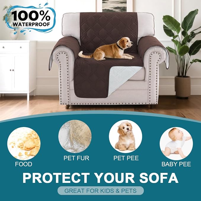 Turquoize 100% Waterproof Couch Cover Sofa Covers - Image 2