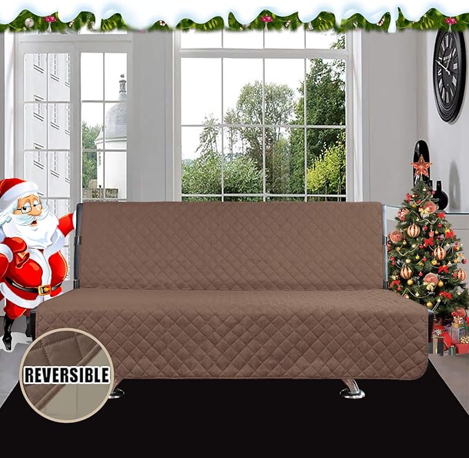 Easy-Going Reversible Couch Cover, Large Futon Sofa, Water Resistant Furniture - Image 2