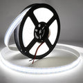 LED Strip Lights Cold White 6500K 16.4ft/5M Double Row 2835 SMD 2400LEDs DC 24V Daylight Bright Dimmable Flexible LED Tape Light Waterproof IP67 Outdoor Lighting(No Adapter and Dimmer)