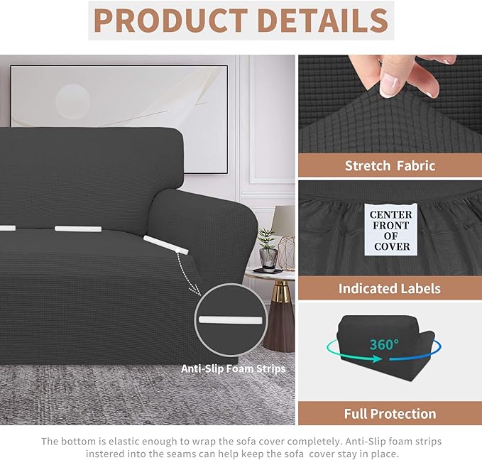 Easy-Going 100% Waterproof Oversized Loveseat Cover, Couch Cover - Image 4