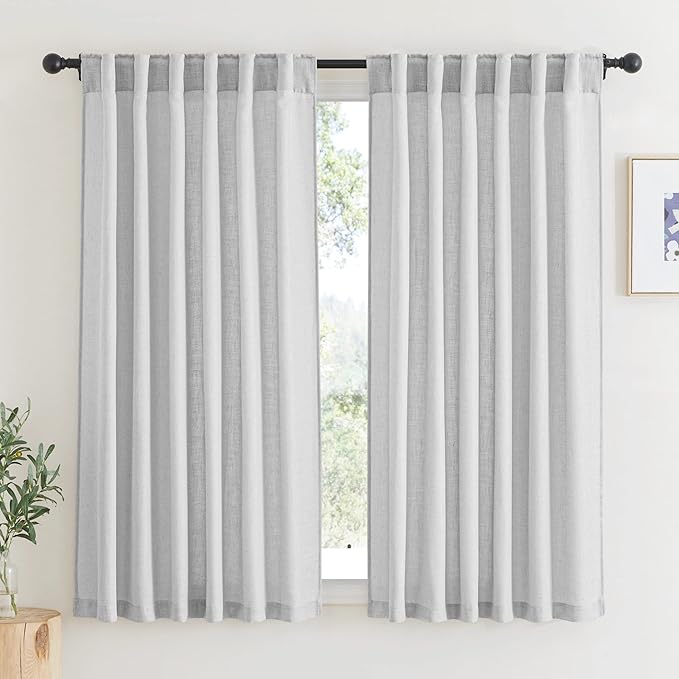 RYB HOME Linen Sheer Curtains by RYBHOME